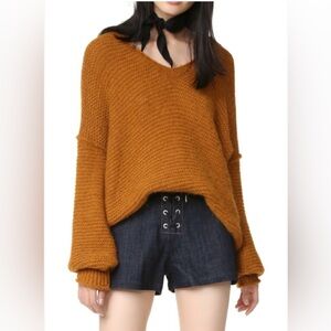 EUC Free People Alpaca Cotton Blend Sweater size Small